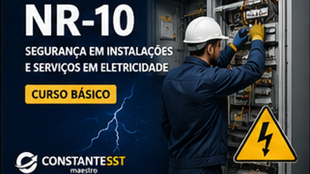 Eletricista trabalhando com segurança em painel elétrico