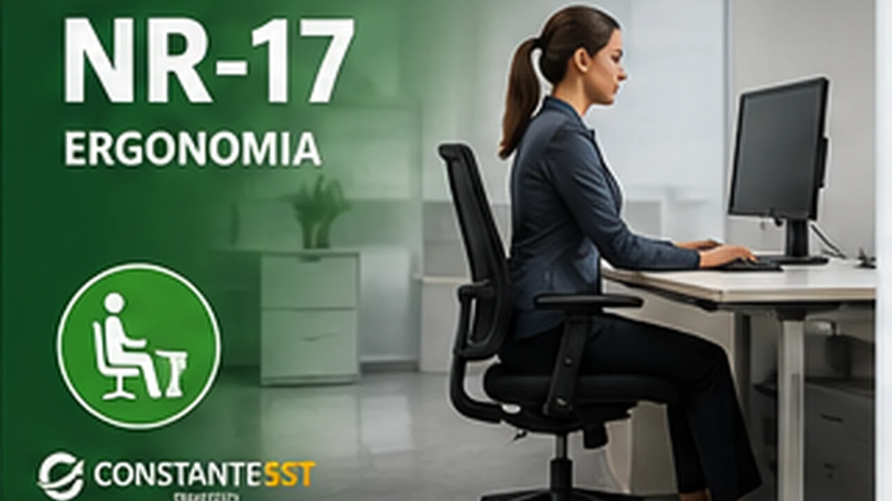 Posto de trabalho ergonomicamente organizado